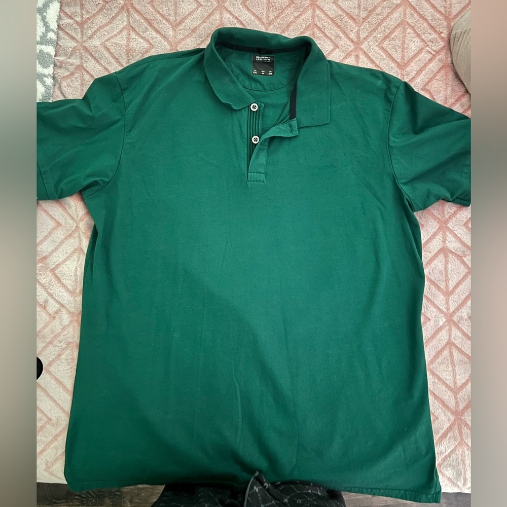 Green polo for men